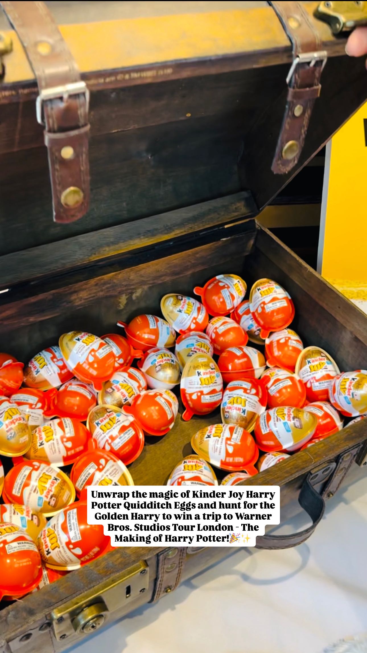 Instagram post by @totallymom_sense for Kinder U.S.. Caption reads: #KinderJoy are my daughters go-to treat and that’s....