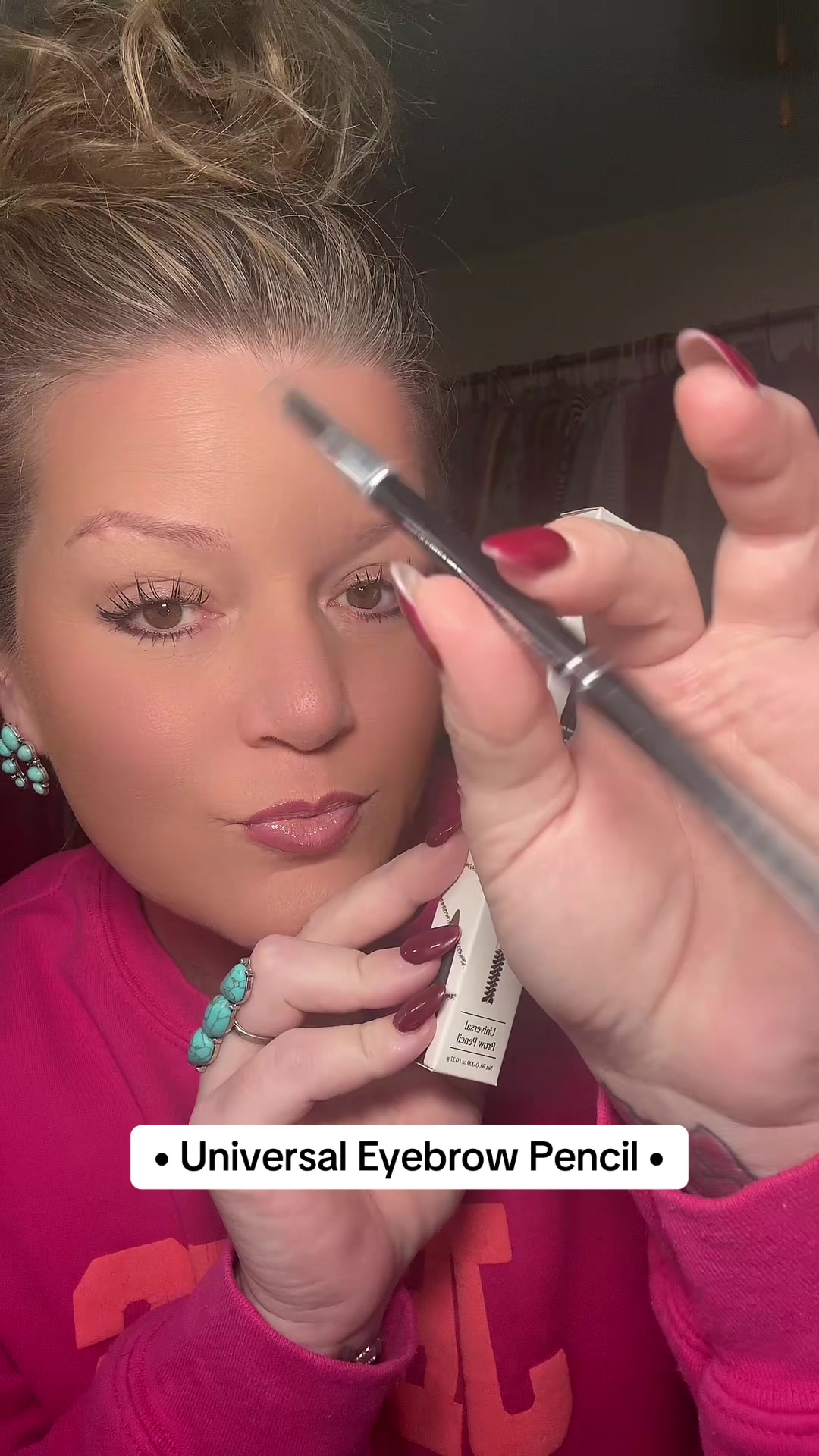 TikTok post by @all.things.aud for Billion Dollar Beauty. Caption reads: @Billion Dollar Beauty Universal Eyebrow Pencil •....