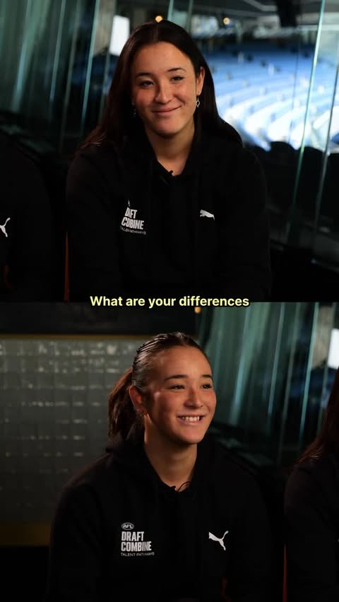 Instagram post by @aflwomens for Telstra. Caption reads: [...] and Nalu Brothwell before the upcoming....