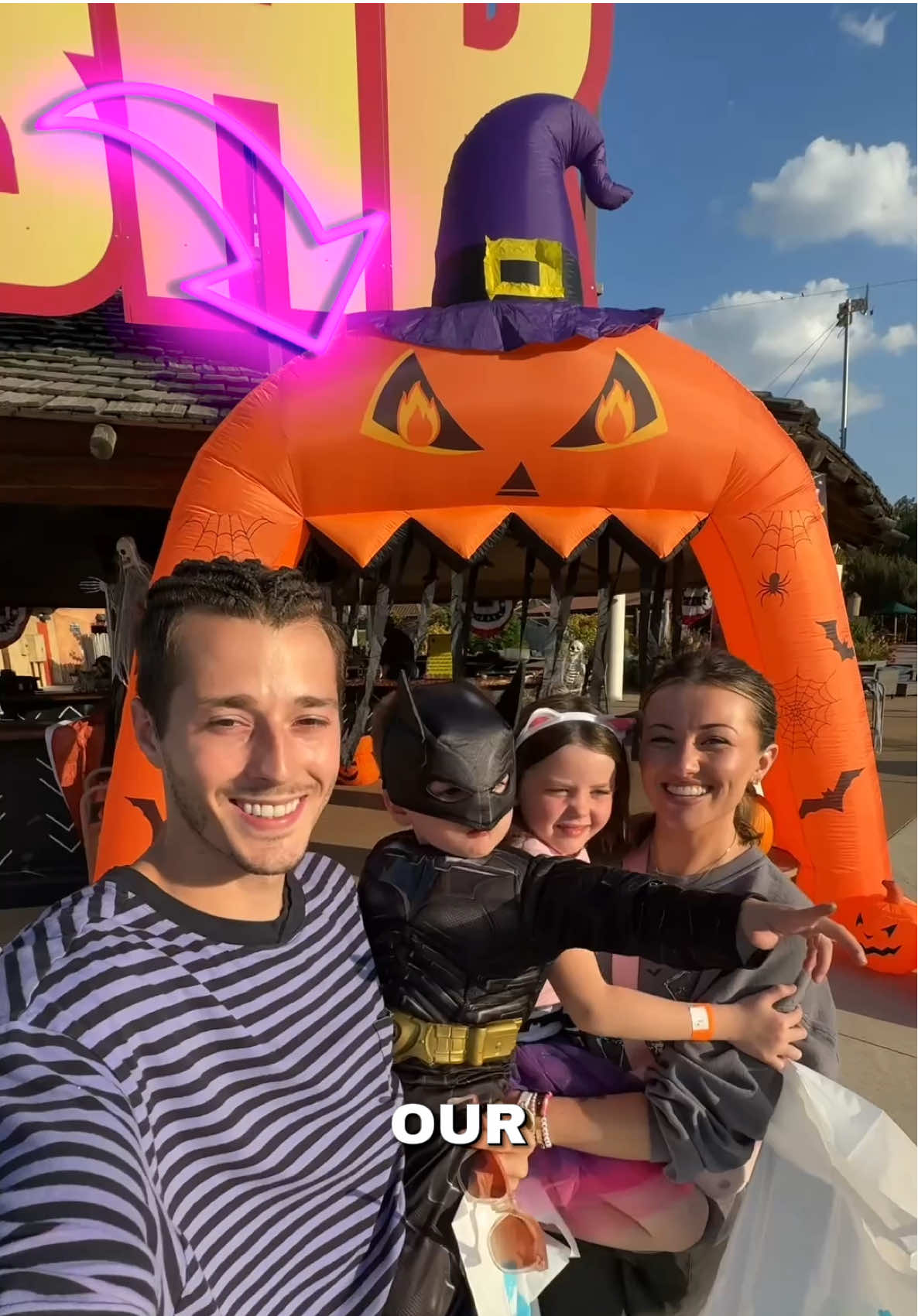 TikTok post by @christifritz for Kalahari Resorts. Caption reads: [...] course the waterpark and arcade at @Kalahari....