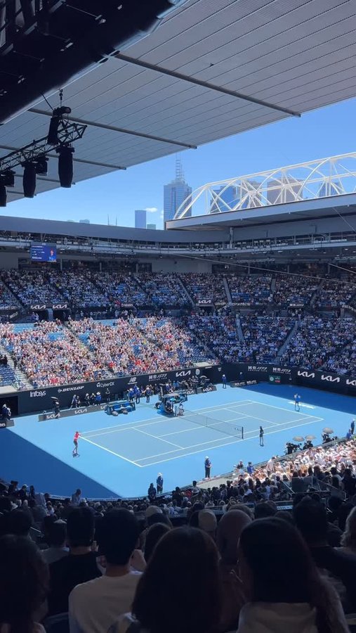 Instagram post by @nourish_naturally for Australian Open. Caption reads: Come to the @australianopen with me thanks to....