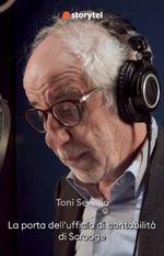 Instagram post by @toniservillo for Storytel. Caption reads: @storytel.it....