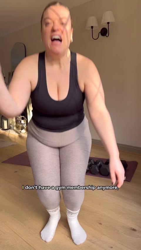 Instagram post by @tallyrye for Tesco. Caption reads: I’m dusting off my dumbbells for this workout! Ad ....