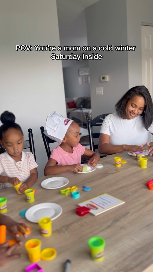 Instagram post by @dailywithshay for Play-Doh. Caption reads: [...] and creating memories together with....