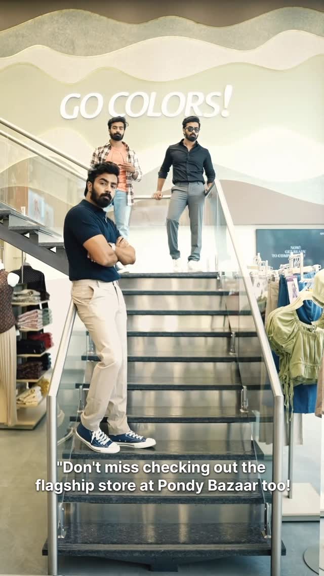 Instagram post by @abishek_udayakumar_ for Go Colors. Caption reads: Ever seen someone who looks like you… but with....