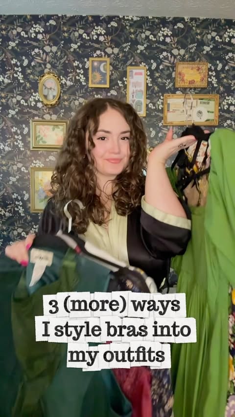 Instagram post by @madisonanneh for Abercrombie & Fitch. Caption reads: I am team bras as accessories to the outfit!! If....