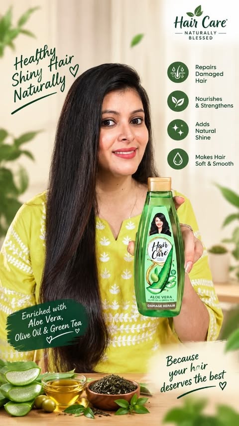 Instagram post by @sonavma for Hair & Care. Caption reads: Silky smooth hair that speaks confidence ✨ Because....