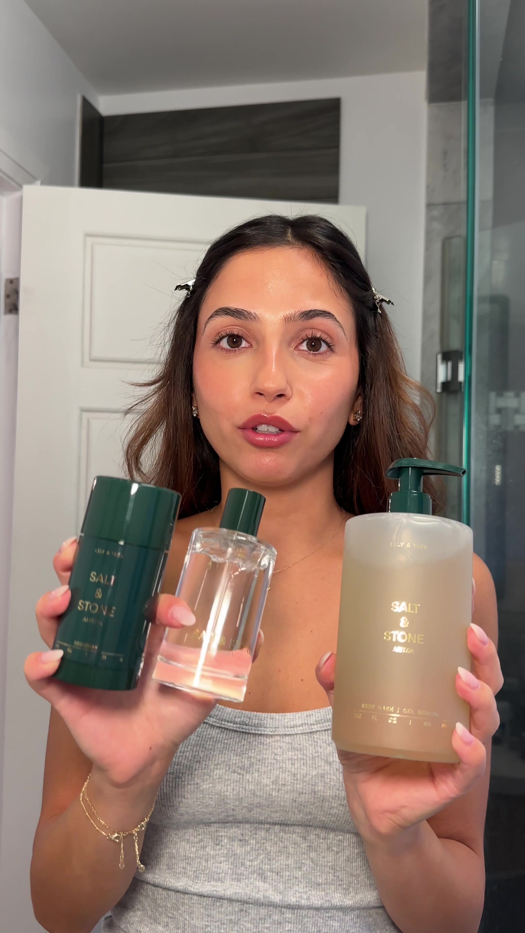 TikTok post by @jellywellybobelly for SALT & STONE. Caption reads: the collab of my dreams @Aritzia x @SALT & STONE,....