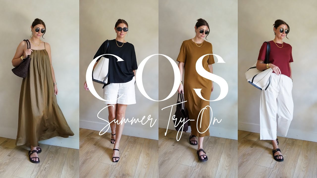 YouTube post by @EmmaHill for Klarna. Caption reads: Cos Summer Try-On | What's New In.