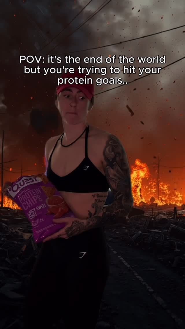 Instagram post by @doctor_jarhead for Quest Nutrition. Caption reads: End of the world or not.. you know we’re not....