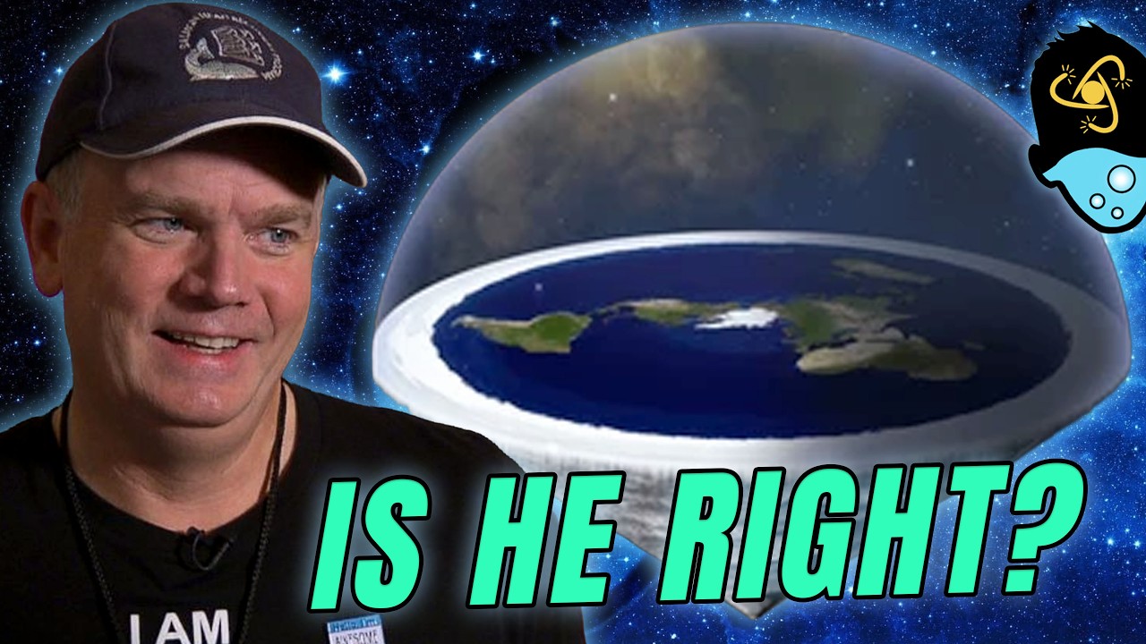 YouTube post by @SciManDan for Ekster. Caption reads: This Flat Earth "Proof" Is One of The Worst.