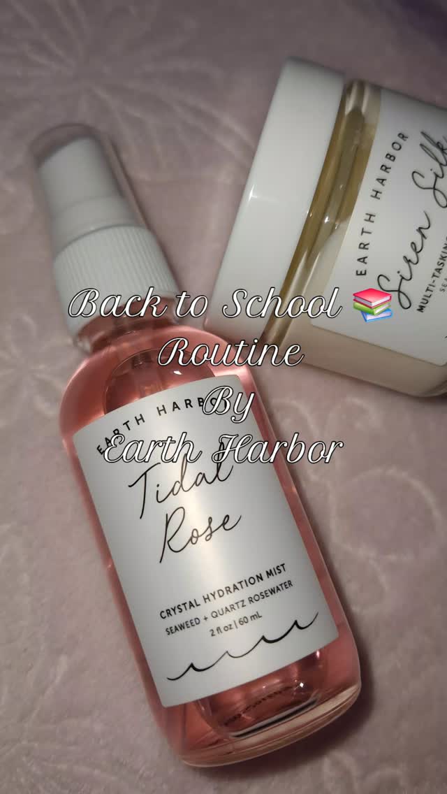 Instagram post by @ciocirlan_gabriela for Earth Harbor. Caption reads: Back to school routine with @earthharbor 
Hey! You....