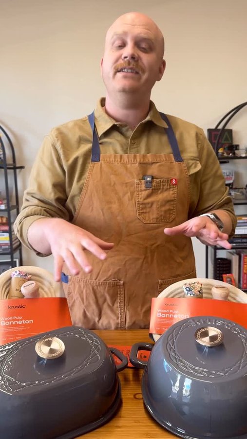 Instagram post by @eatbasilandbloom for Krustic. Caption reads: [...] this had been around when I started.....