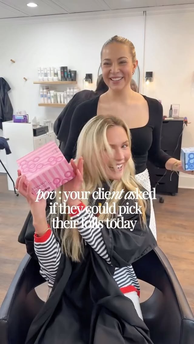 Instagram post by @beautybybellanoelle for Framar. Caption reads: @framar sent me over the CUTEST foils [...].