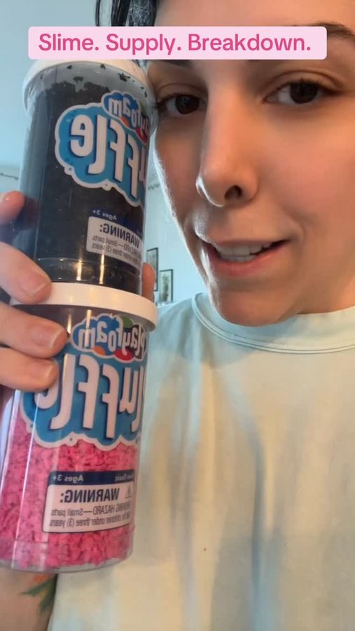 Instagram post by @someotherslime for Educational Insights. Caption reads: #Slime Supply Breakdown: #Pluffle part 1!....