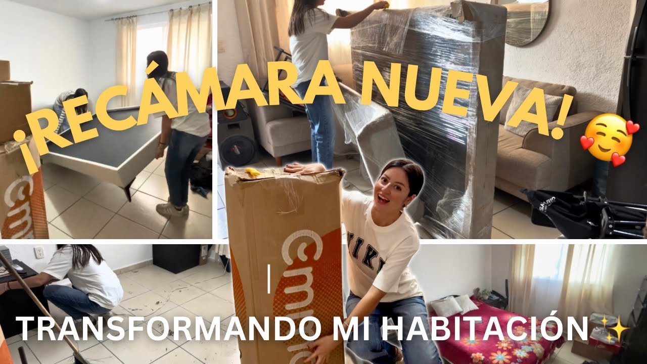 YouTube post by @vilmaxvlogs for Emma Colchon. Caption reads: MY BEDROOM IS HERE ✨ JOIN ME AS I REMODEL MY ROOM....