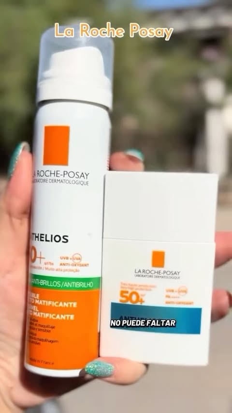 Instagram post by @seliiroja for La Roche-Posay. Caption reads: [...] #tanligerocomoelaire #publicidad....