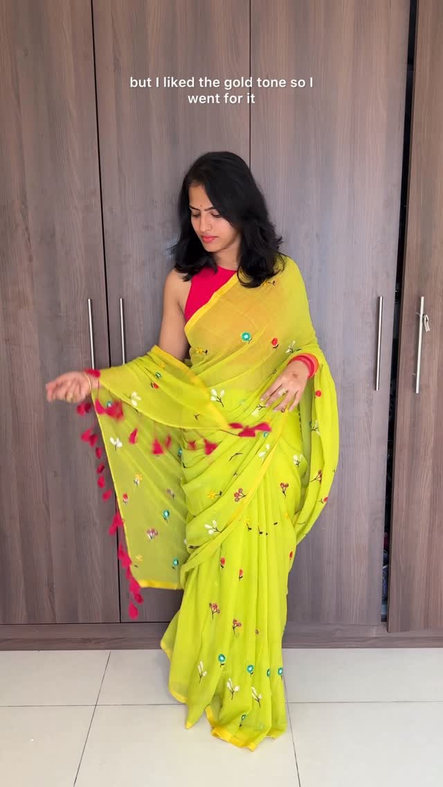 Instagram post by @kaithari_studio for Just Herbs. Caption reads: Wearing softest mul cotton sarees from....