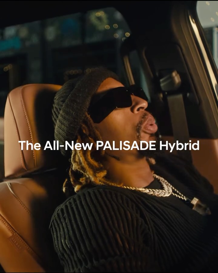 Instagram post by @liljon for Hyundai USA. Caption reads: I WENT FROM YEAHHHH! TO AHHHH IN THE 2026 PALISADE....