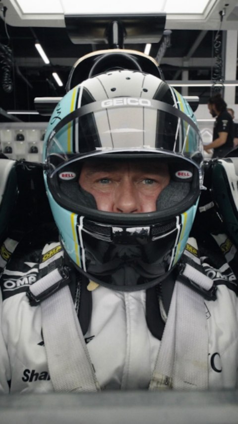 Instagram post by @apxgpf1team for Apple TV. Caption reads: [...] 🏎️ 

#F1TheMovie is now streaming on....