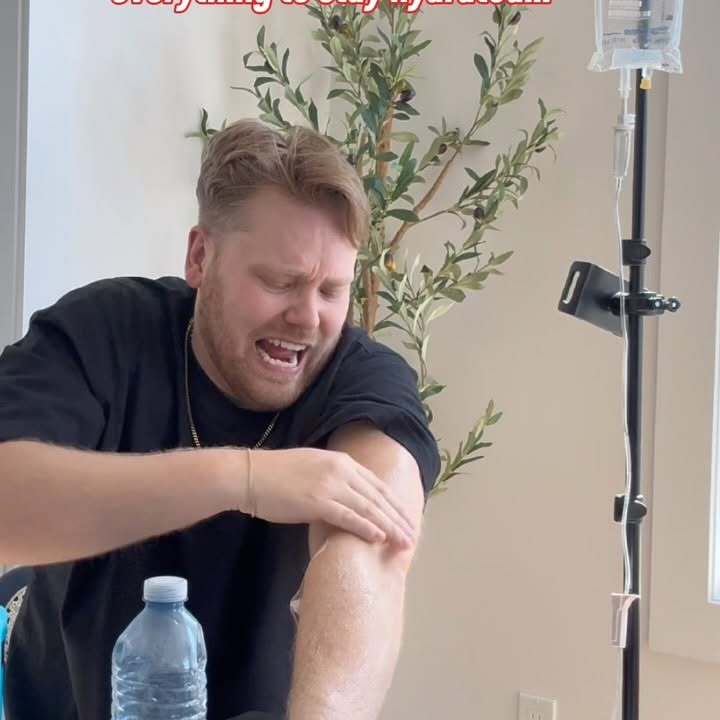 Instagram post by @keestercomedy for Old Spice. Caption reads: #ad Stay Hydrated on your own supply thanks to Old....