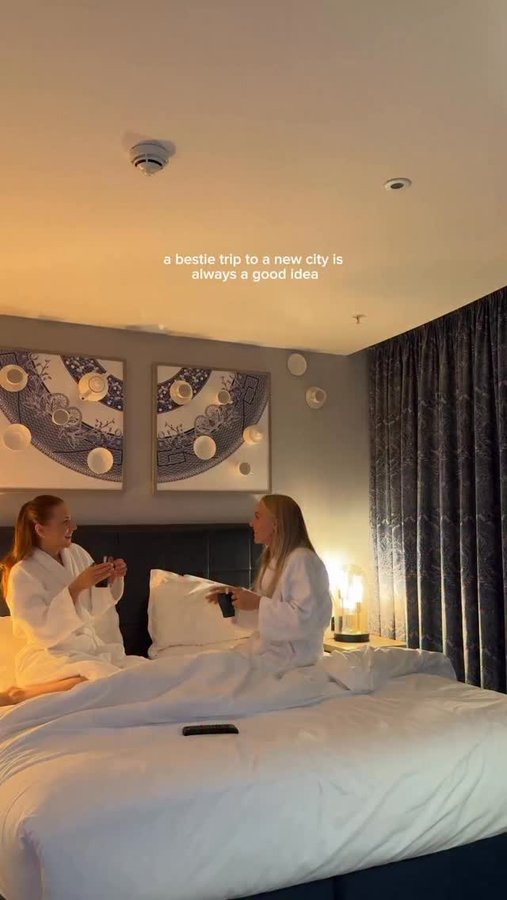 Instagram post by @brontekingg for Hotel Indigo. Caption reads: [...] after all the wedding madness, and....