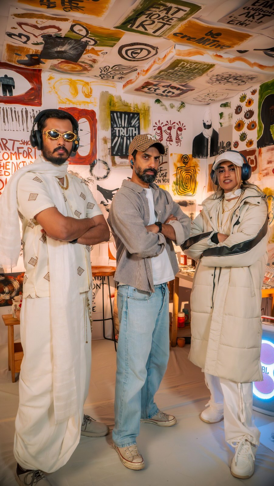 Instagram post by @ankurtewari for JBL. Caption reads: [1/6] We asked for a track, and got a BANGER....
