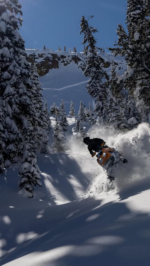 Instagram post by @alfordrob for Ski-Doo. Caption reads: [...] by @blainemathews230 #2027sleds @skidoo....