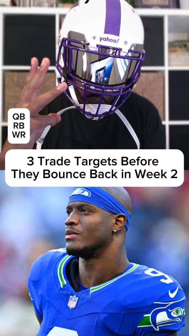 Instagram post by @justinh3nry for Yahoo. Caption reads: [...] bounce back in Week 2 #fantasyfootball....