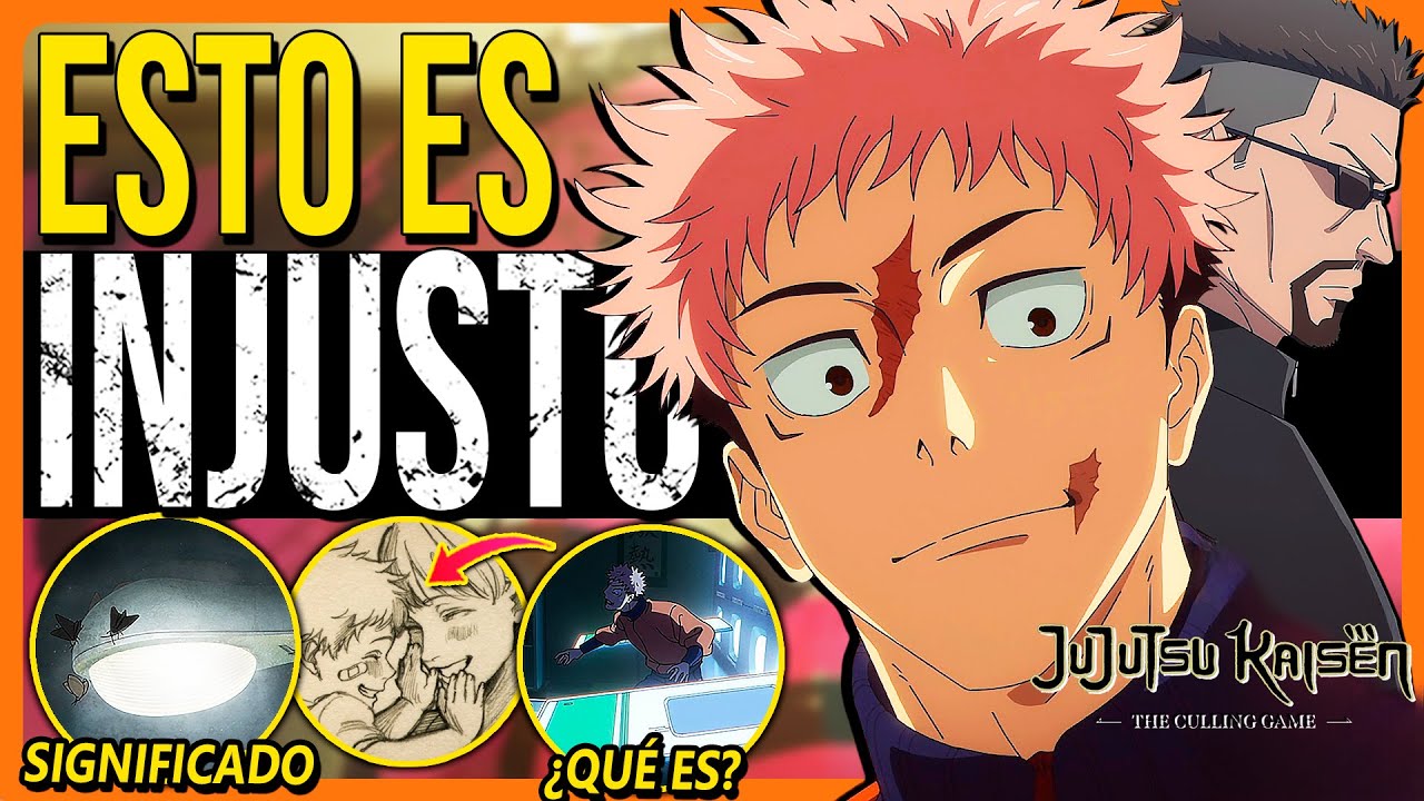 YouTube post by @MaestroCiego for Pampling. Caption reads: 💥JUJUTSU KAISEN Season 3 Episode 5 | Analysis,....