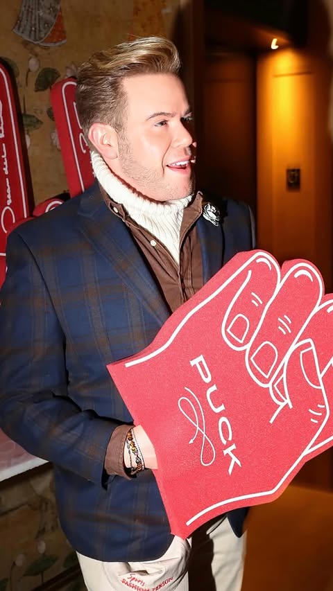 Instagram post by @andrewwerner for Oscar De La Renta. Caption reads: Thank you @OscardelaRenta x @PuckDotNews for an....