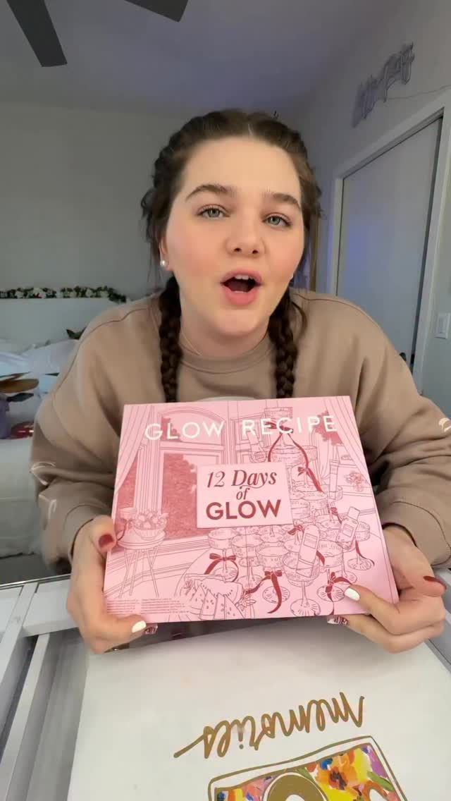 Instagram post by @theresaa360 for Glow Recipe. Caption reads: Okay… it’s actually BROKEN!!😭💀 #glowrecipe....