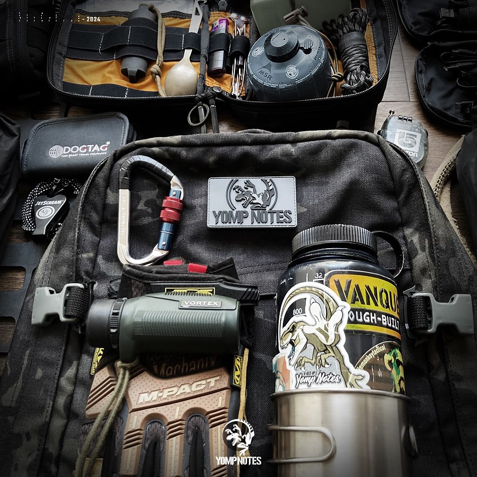 Instagram post by @yompnotes for Vortex Optics. Caption reads: - NEW BLOG POST IS UP. TOTAL LOAD OUT 2024 -....