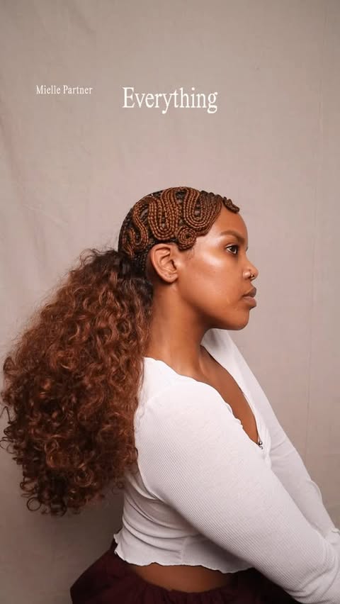 Instagram post by @rahelbrhane_ for Mielle Organics. Caption reads: The braids had their moment, but it’s time to let....