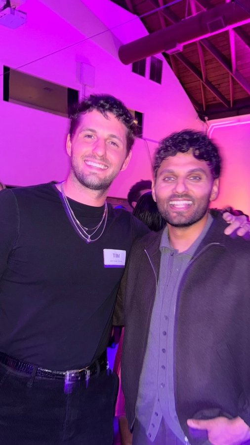 Instagram post by @timdemirjian for Match. Caption reads: love is abundant! @match @jayshetty.