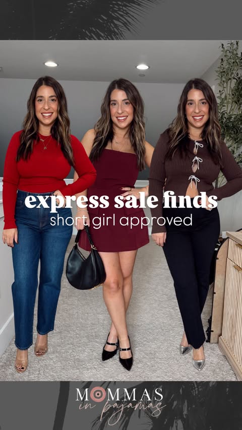 Instagram post by @mommasinpajamas for Express. Caption reads: [...] was so excited to see my favorite @express....