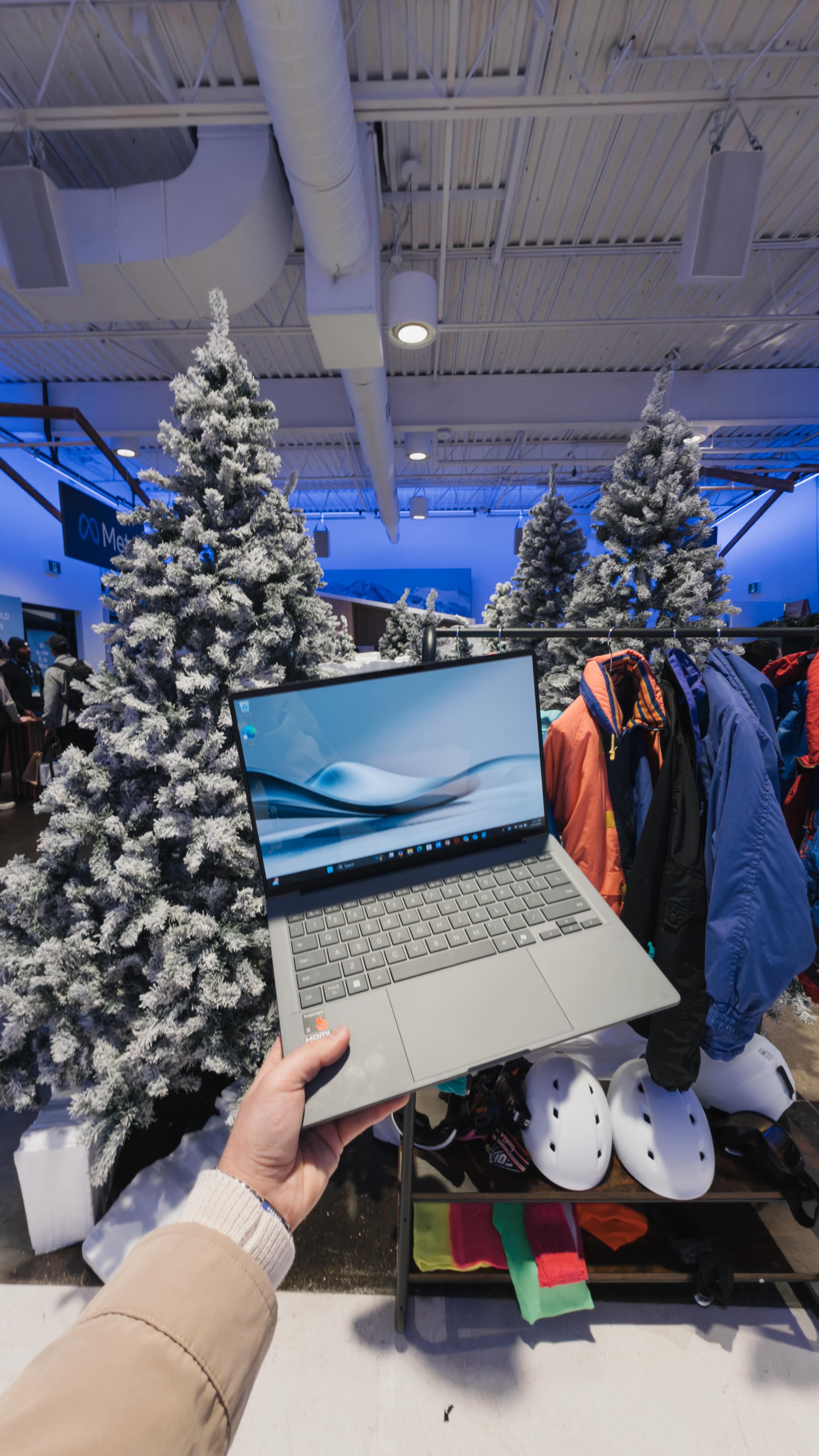 Instagram post by @pariswithab for Best Buy. Caption reads: Peaked into the latest tech at @bestbuycanada....