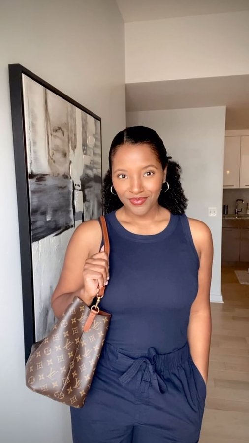 Instagram post by @leahsessence for Banana Republic Factory. Caption reads: Modesty never goes out of style🫶🏾

Do you aim to....