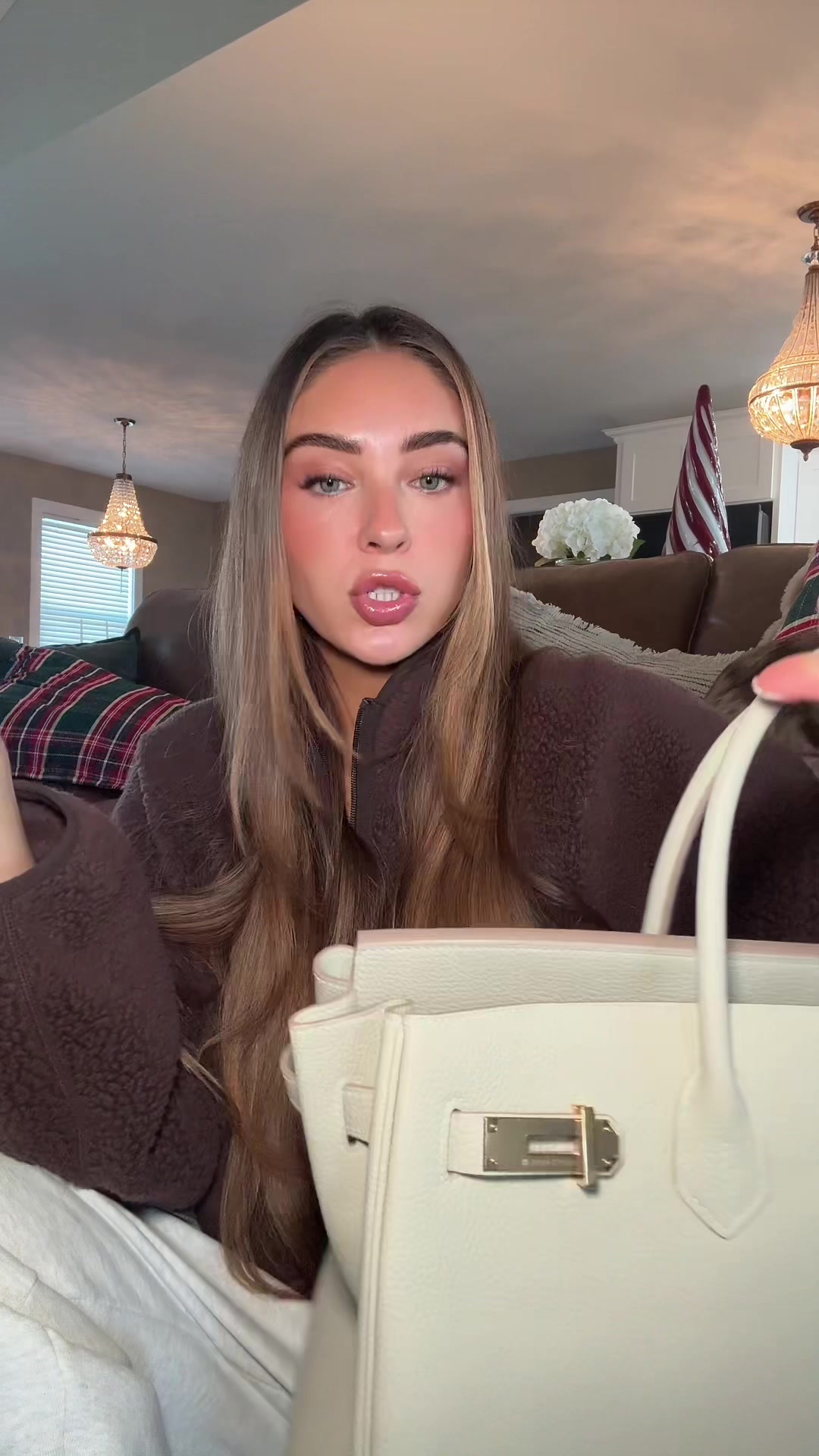 TikTok post by @notkatiefawn for Touchland. Caption reads: The perffecctt little gift or stocking stuffer....