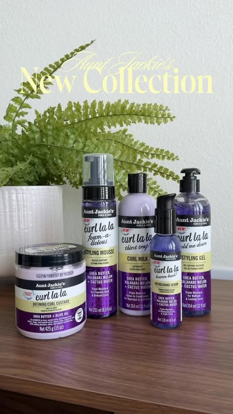 Instagram post by @knzyrae for Aunt Jackie's Curls & Coils. Caption reads: The original was a fan favorite for a reason…now....