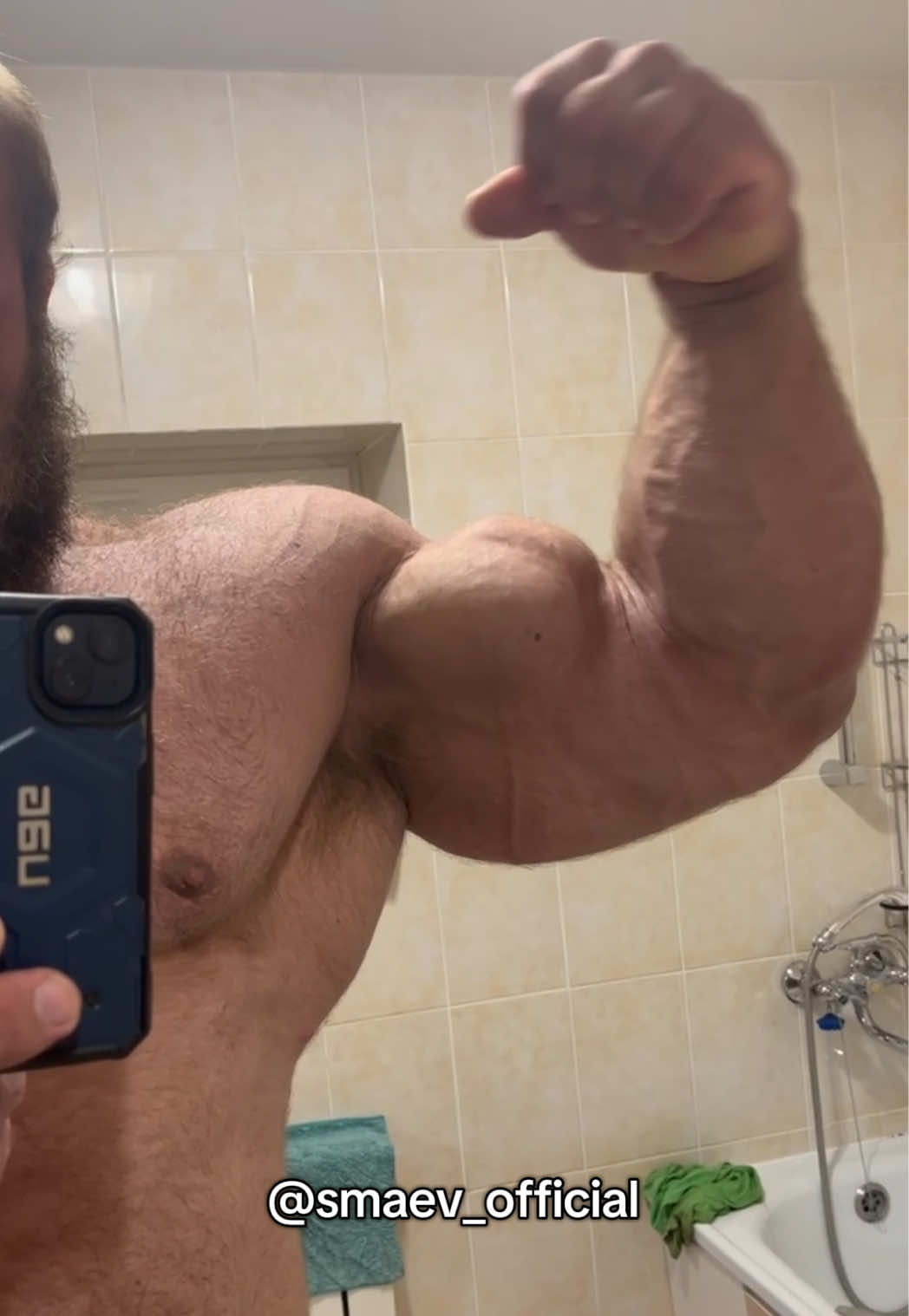 TikTok post by @smaev_official for Bucked Up. Caption reads: Code: SMAEV1 for all @BuckedUp supplements! -....