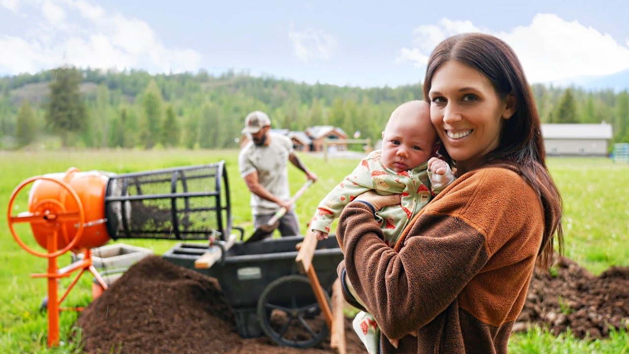 YouTube post by @GoodSimpleLiving for DeleteMe. Caption reads: We're Back!! New Baby, Property Development,....