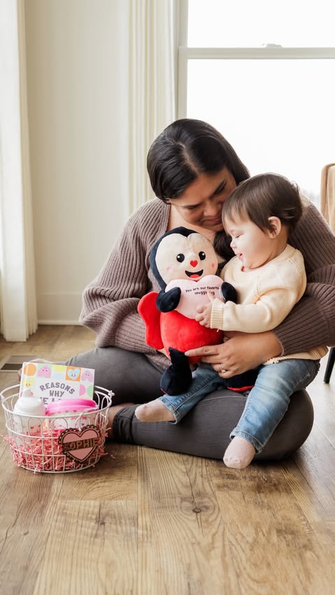 Instagram post by @wearlovewanders for Personalization Mall. Caption reads: Getting ready for Sophie’s first Valentine’s Day!....