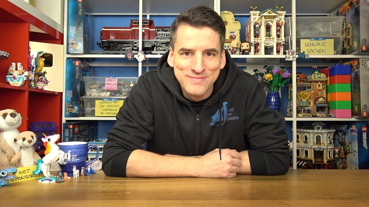 YouTube post by @HeldderSteine for Solelidity. Caption reads: LEGO® will no longer sell me sets and fears social....
