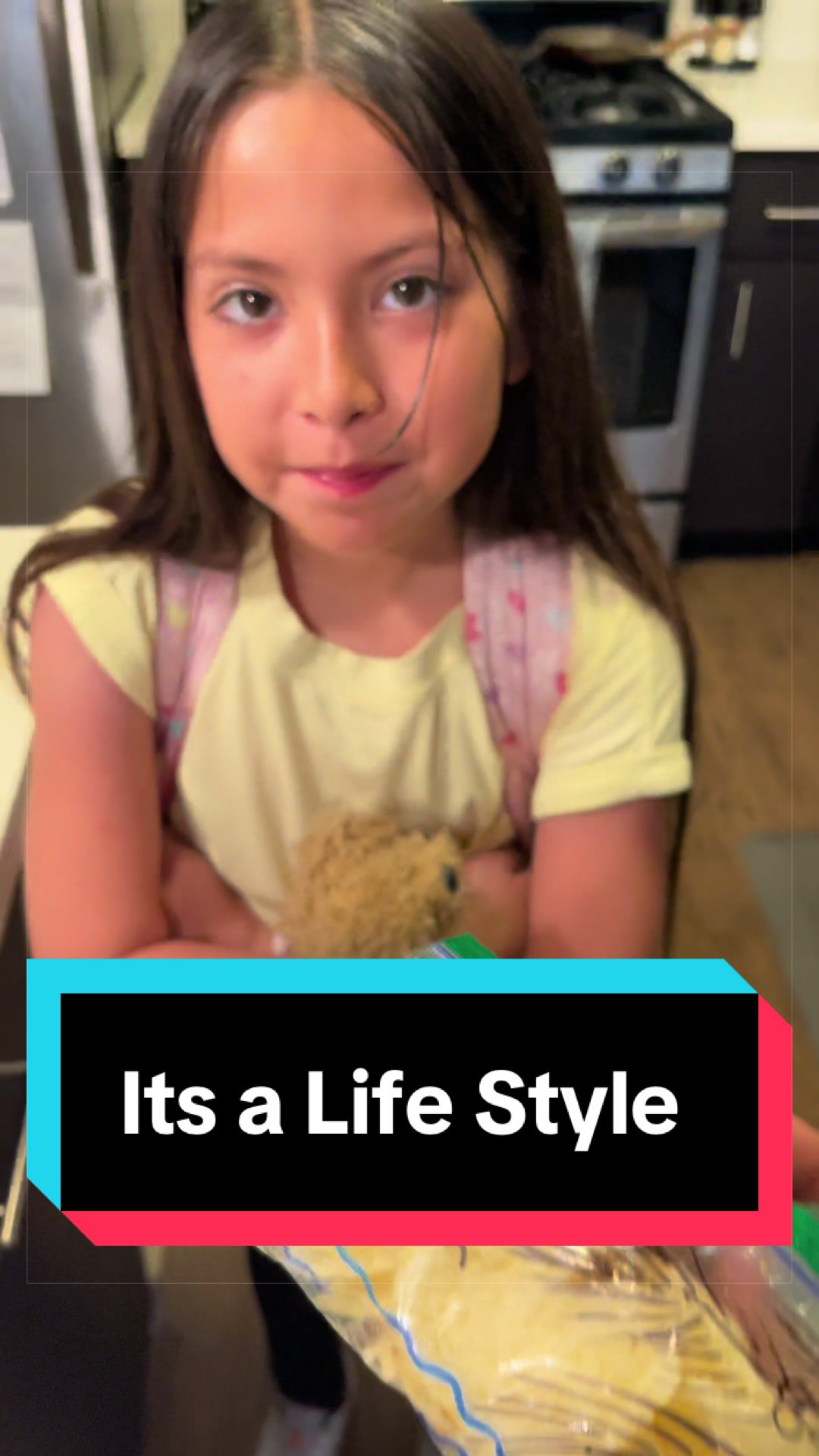 TikTok post by @louie_hinojosa00 for OmieLife. Caption reads: [...] #kids #school #lunch #health #love @OmieLife.