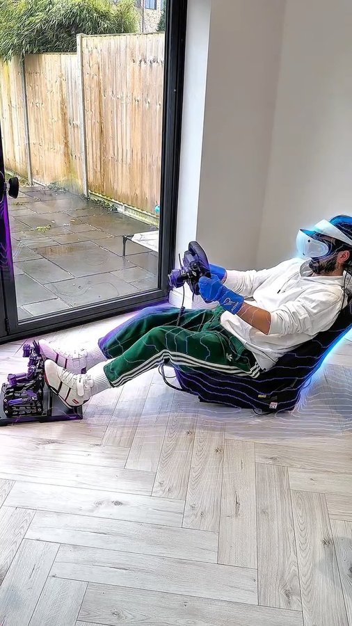 Instagram post by @alaaddingg for Next Level Racing. Caption reads: [...] – the ERS5 Elite Reclining Seat by Next....