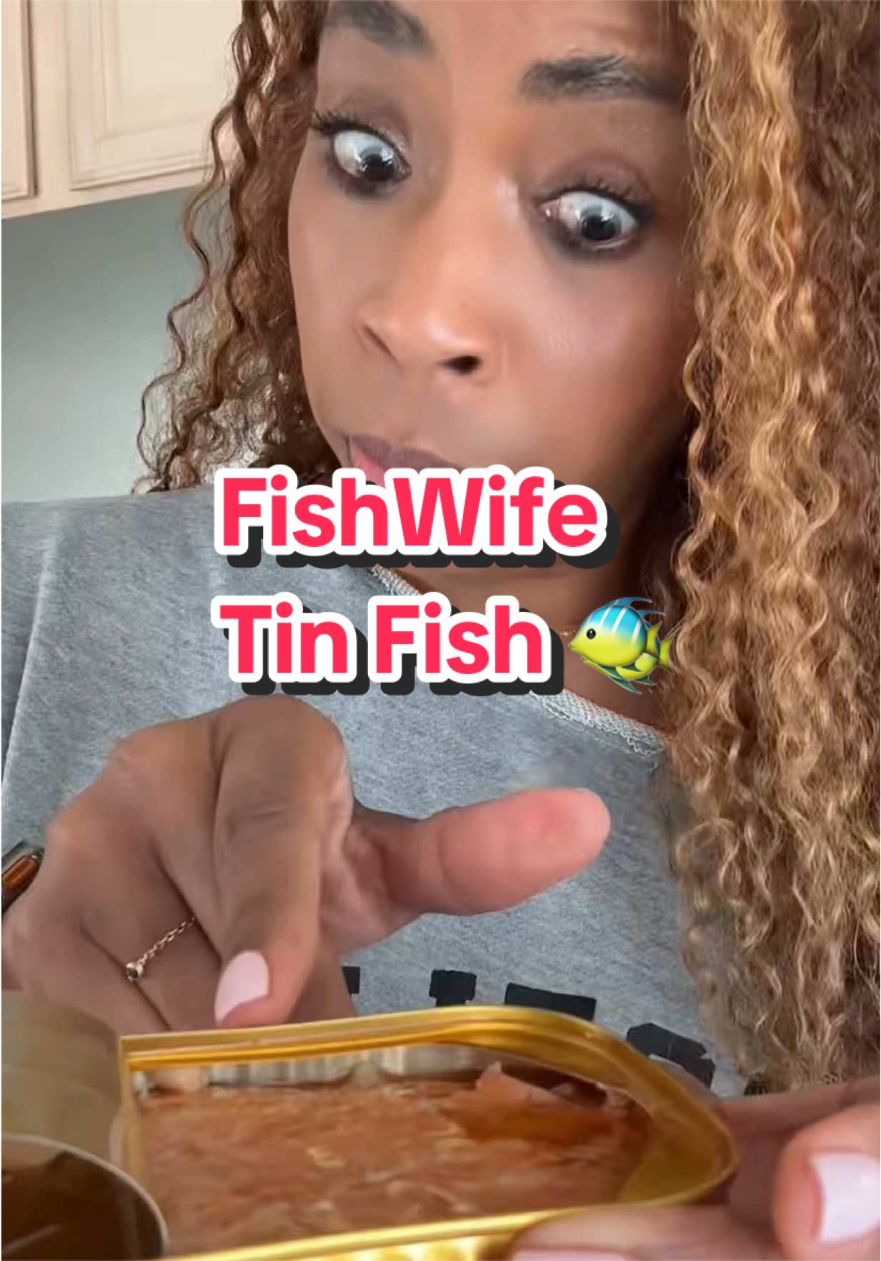 TikTok post by @trychanel5 for Fishwife. Caption reads: [...] energy 🐠 this rainbow smoke trout from....