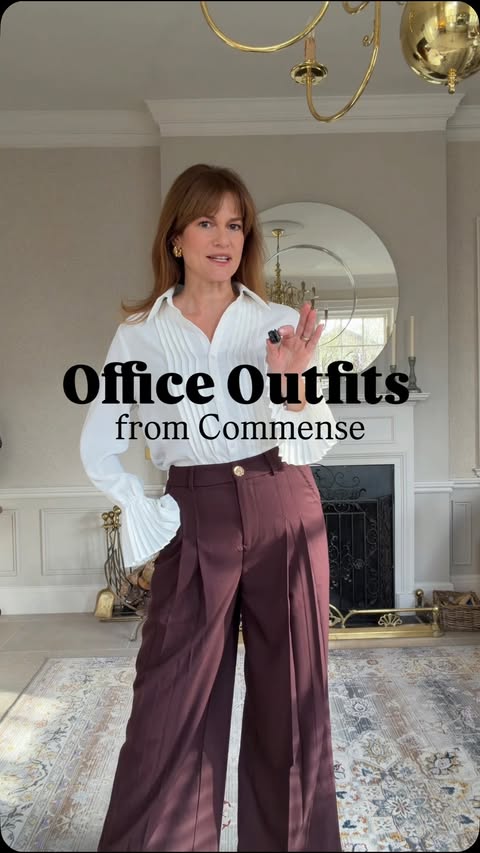 Instagram post by @xandistyle for THE COMMENSE. Caption reads: Ad. Elegant and super comfortable workwear from....