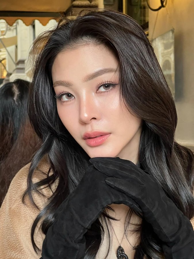 Instagram post by @faye for Max Mara. Caption reads: Nothing is worth if you are not happy 🍝🍹:)....