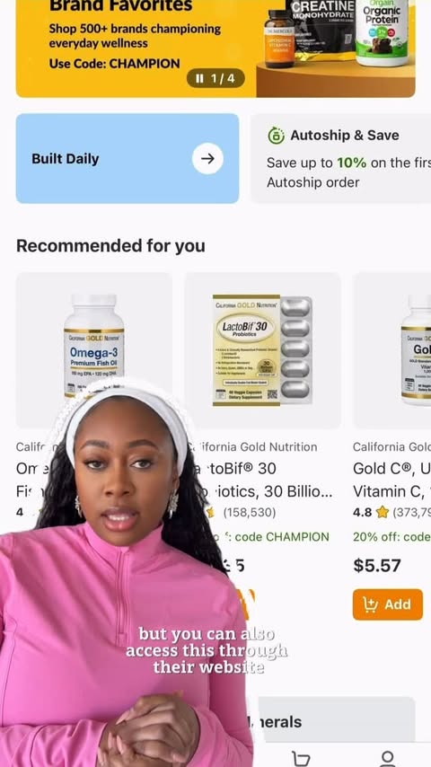 Instagram post by @jackytsh__ for iHerb. Caption reads: I discovered iHerb a few years ago, and it’s....